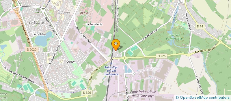 localisation de l'entreprise VIRAP'SERVICES à SAINT-CYR-EN-VAL