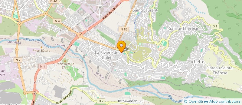 localisation de l'entreprise VIRASSAMY à LA POSSESSION