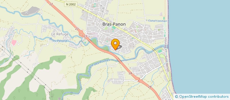 localisation de l'entreprise VIRASSAMY / CATHERINE LES FRONTONS  BRAS-PANON