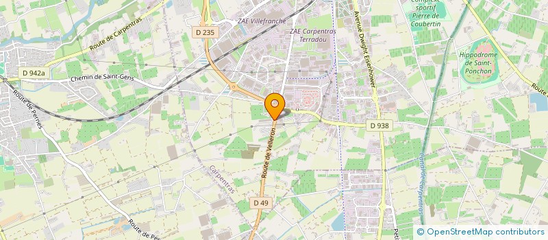 localisation de l'entreprise VIRAULAU  CARPENTRAS