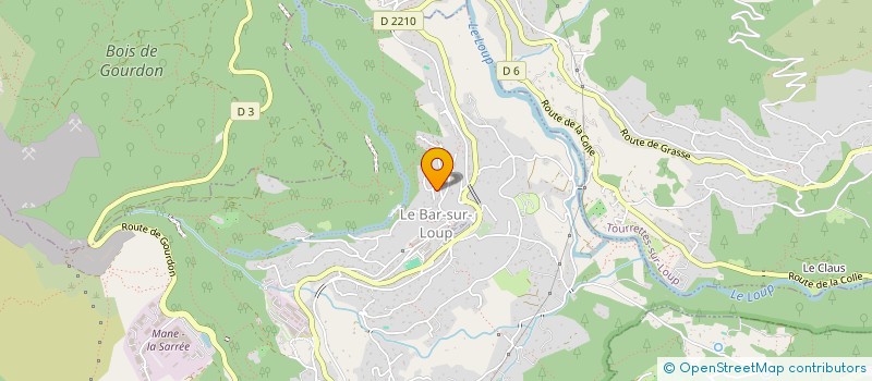 localisation de l'entreprise VIRAUTO  LE BAR-SUR-LOUP