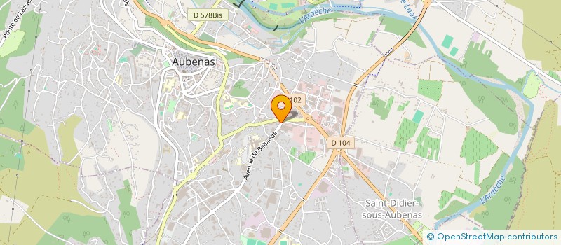 localisation de l'entreprise VIRCUT à AUBENAS