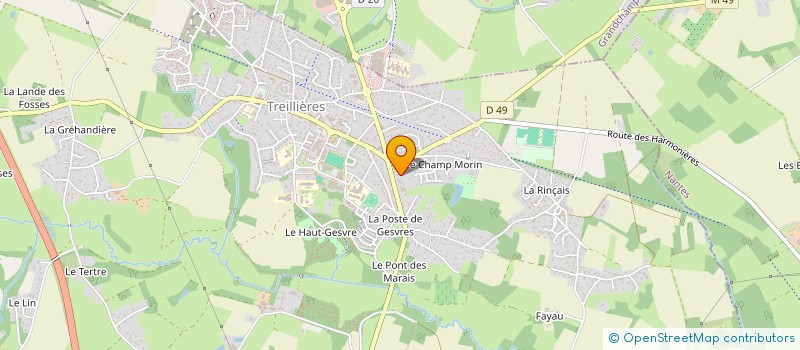 localisation de l'entreprise VIRDUAL  TREILLIERES