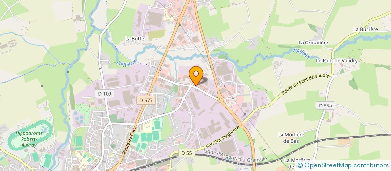 localisation de l'entreprise VIRE LOISIRS DIFFUSION SA  VIRE-NORMANDIE