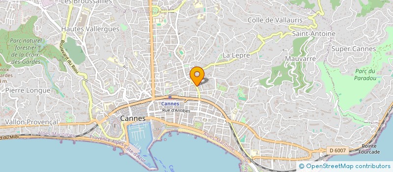 localisation de l'entreprise VIRE VERTIGE INSTABILITE REEDUCATION ENS à CANNES