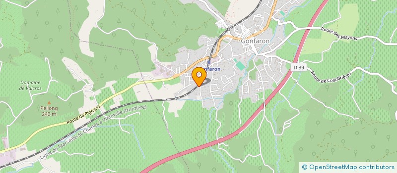 localisation de l'entreprise VIREES LOISIRS GONFARONNAISES à GONFARON