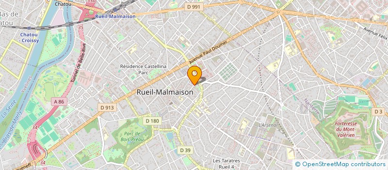 localisation de l'entreprise VIREL à RUEIL-MALMAISON