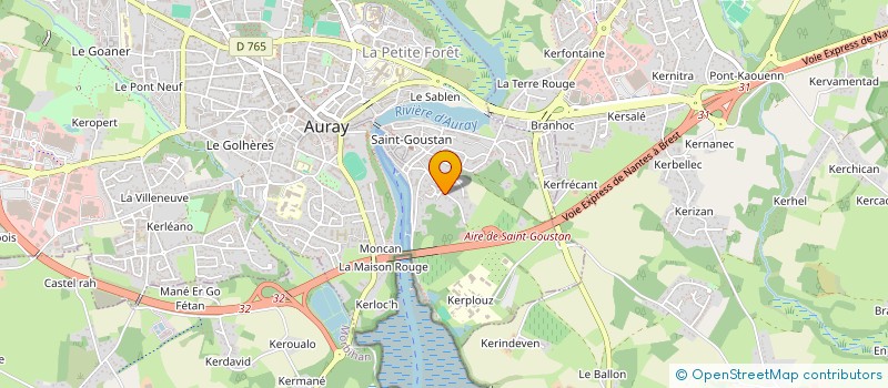 localisation de l'entreprise VIRESO à AURAY