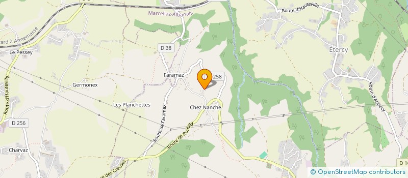 localisation de l'entreprise VIRET SYLVIA ET YANNICK  MARCELLAZ-ALBANAIS