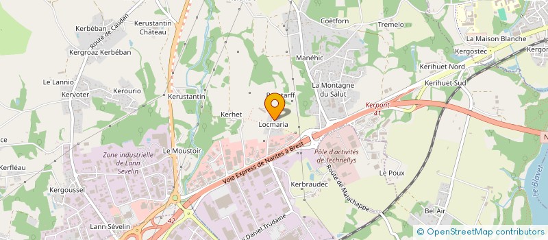 localisation de l'entreprise VIREVA  CAUDAN