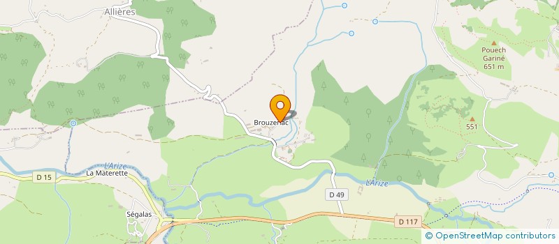 localisation de l'entreprise VIREVOLTE à LA BASTIDE-DE-SEROU