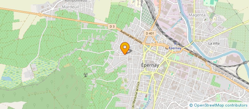 localisation de l'entreprise VIRGAM  EPERNAY