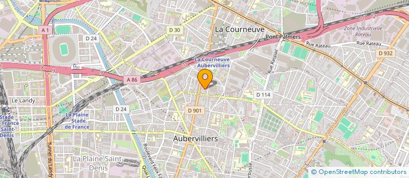 localisation de l'entreprise VIRGILE à LA COURNEUVE