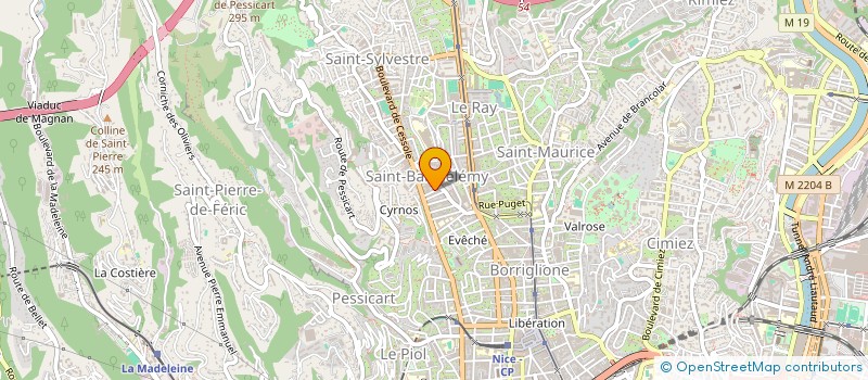 localisation de l'entreprise VIRGILIA à NICE