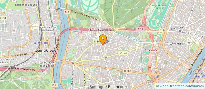 localisation de l'entreprise VIRGILIO PEREZ RENOVATION à BOULOGNE-BILLANCOURT