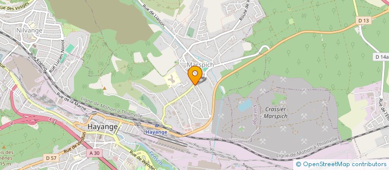 localisation de l'entreprise VIRGIMEL  HAYANGE