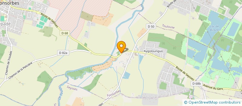 localisation de l'entreprise VIRGIN  FLAUJAC-POUJOLS