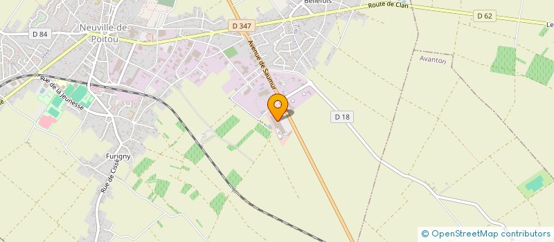 localisation de l'entreprise VIRGIN COIFF  NEUVILLE-DE-POITOU