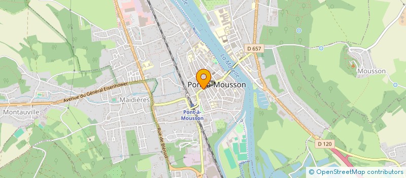 localisation de l'entreprise VIRGINE'CUIR  PONT-A-MOUSSON