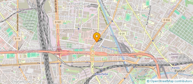 localisation de l'entreprise VIRGINIA  AUBERVILLIERS