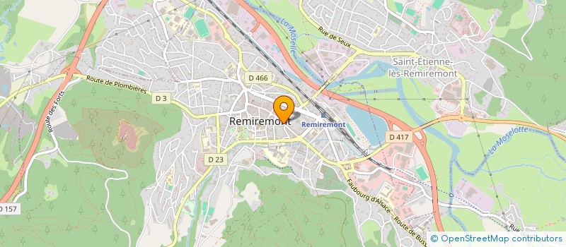 localisation de l'entreprise VIRGINIA ET HELENA FLEURS à REMIREMONT