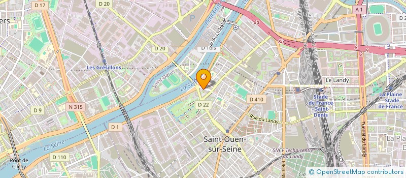localisation de l'entreprise VIRGINIE 2 à SAINT-OUEN-SUR-SEINE