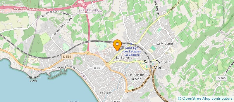 localisation de l'entreprise VIRGINIE à SAINT-CYR-SUR-MER