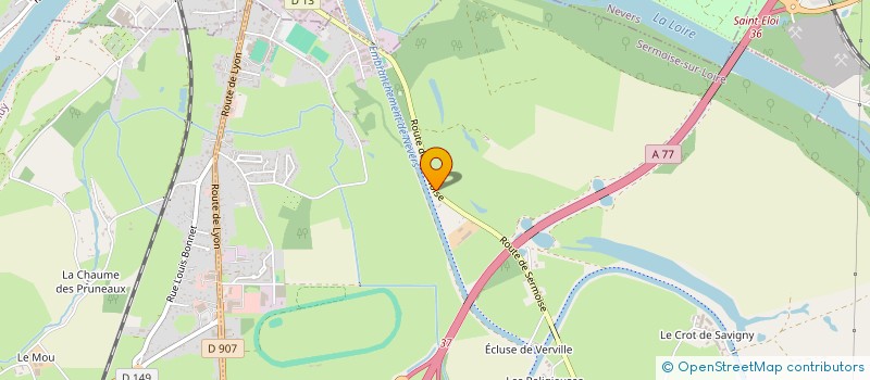 localisation de l'entreprise VIRGINIE  SERMOISE-SUR-LOIRE