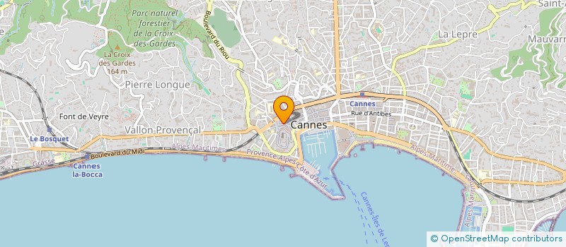 localisation de l'entreprise VIRGINIE à CANNES