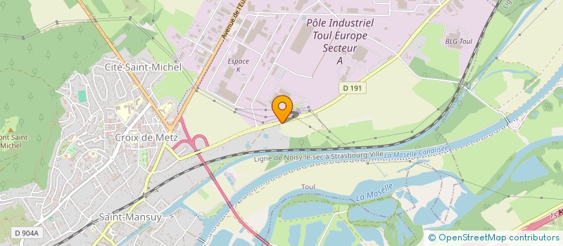 localisation de l'entreprise VIRGINIE  TOUL