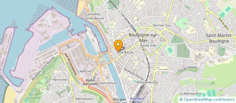 localisation de l'entreprise VIRGINIE à BOULOGNE-SUR-MER