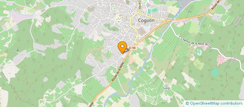 localisation de l'entreprise VIRGINIE  COGOLIN
