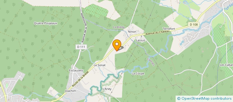 localisation de l'entreprise VIRGINIE  SAUCATS