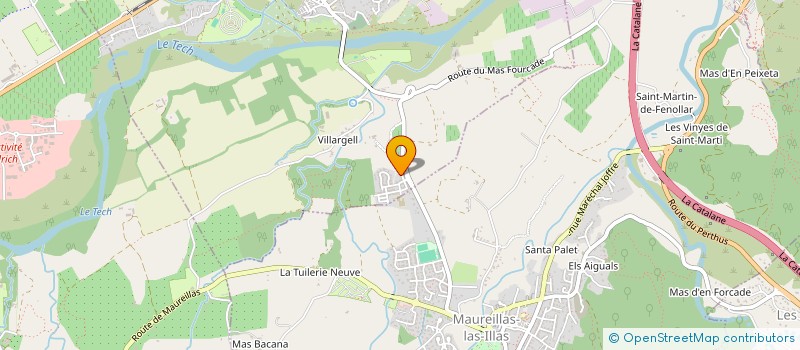 localisation de l'entreprise VIRGINIE BARRE  SAINT-JEAN-PLA-DE-CORTS