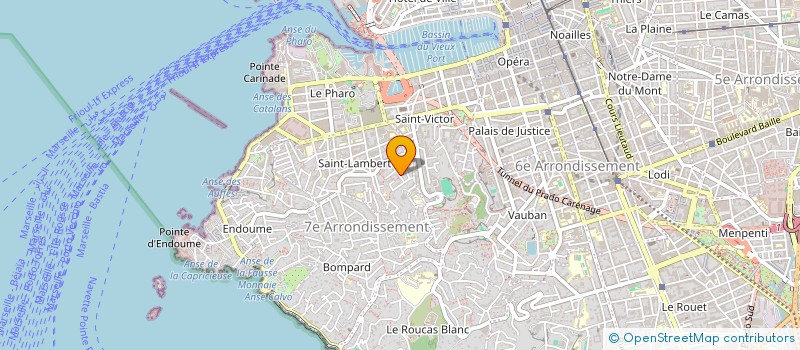 localisation de l'entreprise VIRGINIE-CLAUDE à MARSEILLE