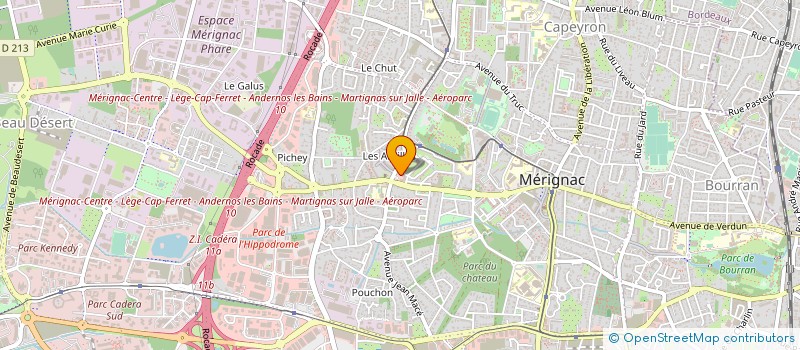 localisation de l'entreprise VIRGINIE D COIFFURE  MERIGNAC