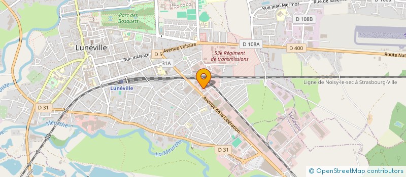 localisation de l'entreprise VIRGINIE DISTRIBUTION  LUNEVILLE