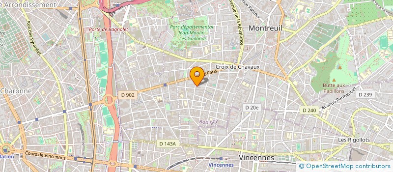 localisation de l'entreprise VIRGINIE FOUNAS à MONTREUIL