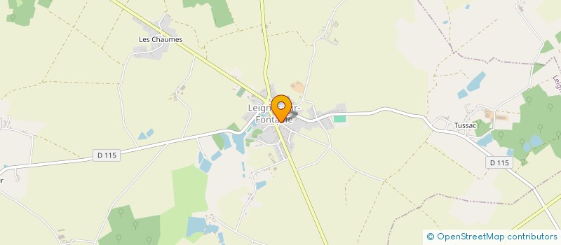 localisation de l'entreprise VIRGINIE GACHET  LEIGNES-SUR-FONTAINE
