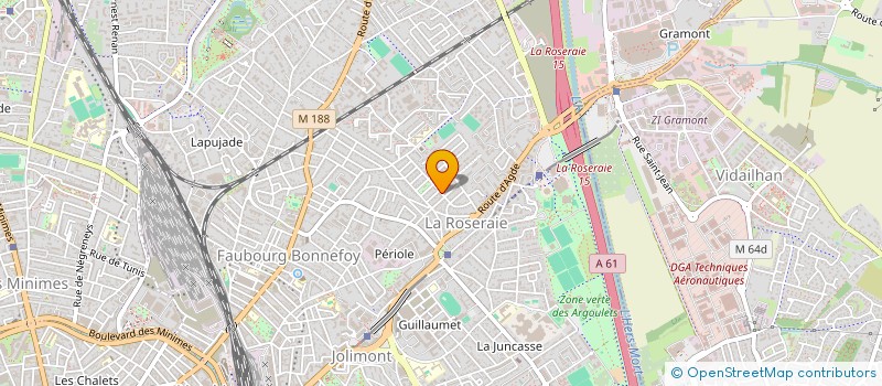 localisation de l'entreprise VIRGINIE LOBROT à TOULOUSE