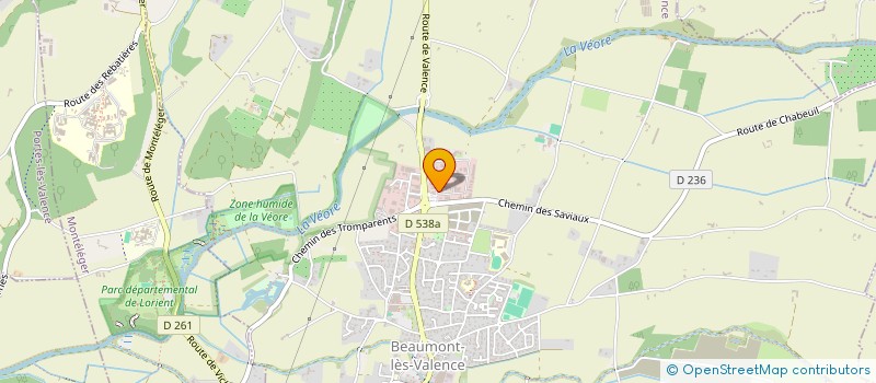 localisation de l'entreprise VIRGINIE ORARD  BEAUMONT-LES-VALENCE