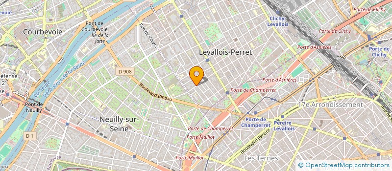 localisation de l'entreprise VIRGINIE SARL à LEVALLOIS-PERRET