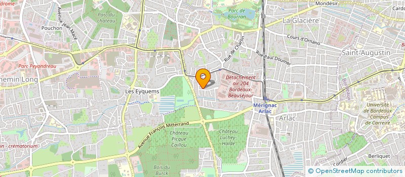 localisation de l'entreprise VIRGINIE SOUPERBAT  MERIGNAC