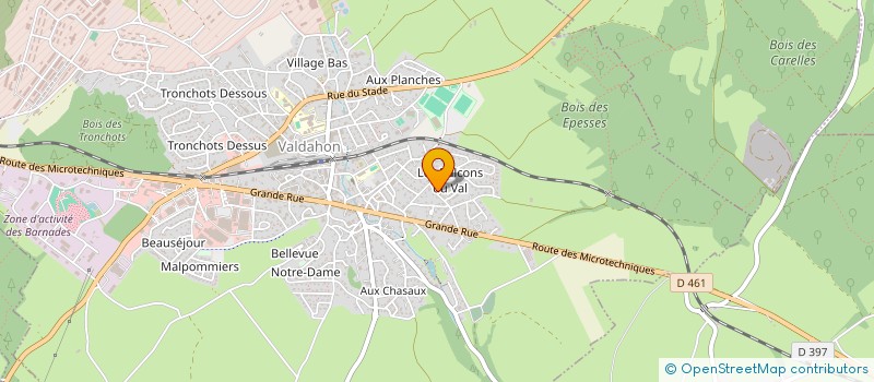 localisation de l'entreprise VIRGINIE TRIPASSION  VALDAHON