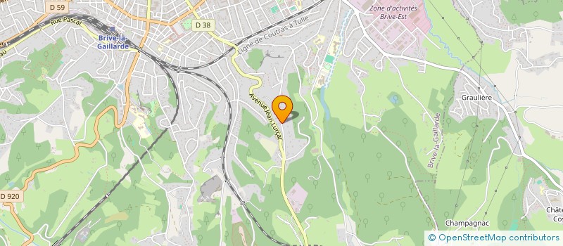 localisation de l'entreprise VIRGINIE WOLFF  BRIVE-LA-GAILLARDE