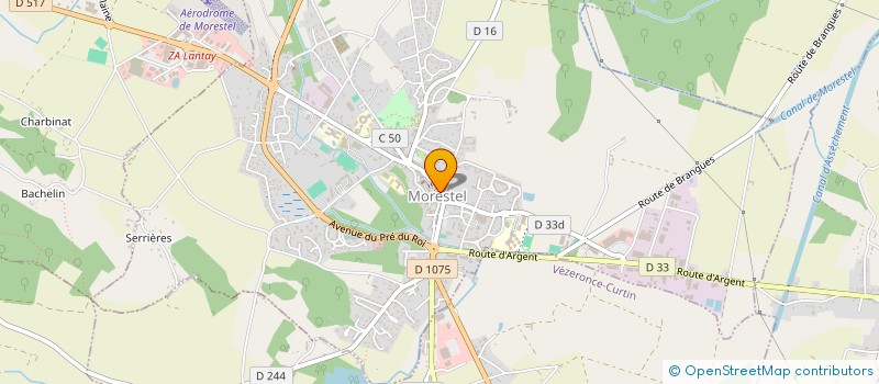 localisation de l'entreprise VIRGO AND GAZ  MORESTEL