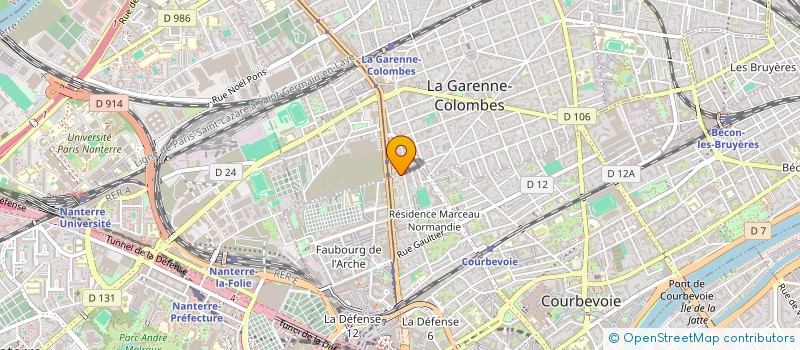localisation de l'entreprise VIRGO CONSULTING à COURBEVOIE