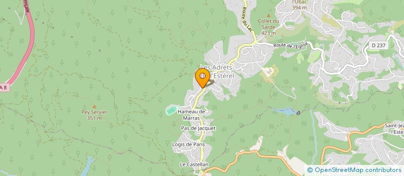 localisation de l'entreprise VIRGO CORTEX ASSO  LES ADRETS-DE-L'ESTEREL