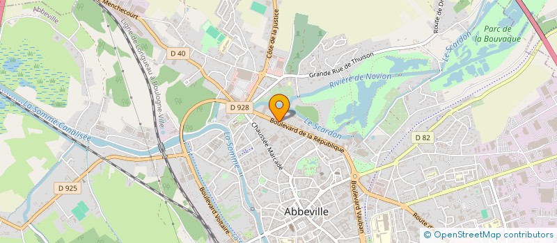 localisation de l'entreprise VIRGO INVEST à ABBEVILLE
