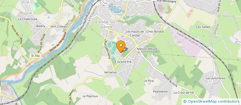 localisation de l'entreprise VIRGUL  CONDAT-SUR-VIENNE